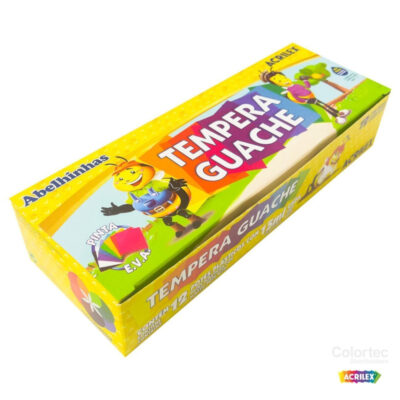Tinta Guache Estojo Com 12 Cores