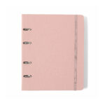 Fichário Caderno Argolado Criativo Pautado - Clássica - Rosa Orquídea