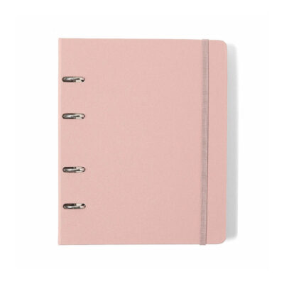 Fichário Caderno Argolado Criativo Pautado - Clássica - Rosa Orquídea