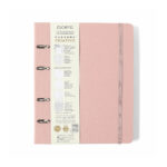 Fichário Caderno Argolado Criativo Pautado - Clássica - Rosa Orquídea