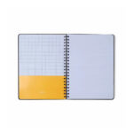 Caderno Espiral Universitário Grande Capa Dura 80 Folhas Pautado - Jardim Verde