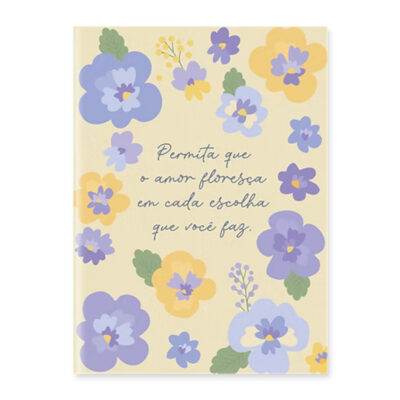 Caderneta Costurada My Journal - Amor Perfeito