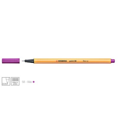 Caneta Stabilo Point 88/59 - Cor LilÁs
