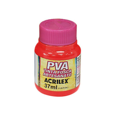 Tinta Fosca Pva 37ml - Vermelho Fogo