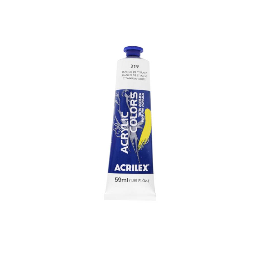 Tinta AcrÍlica Tela 59ml - Branco TitÂnio Tinta AcrÍlica Tela 59ml - Branco TitÂnio