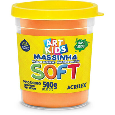 Massa De Modelar Soft 500g - Laranja