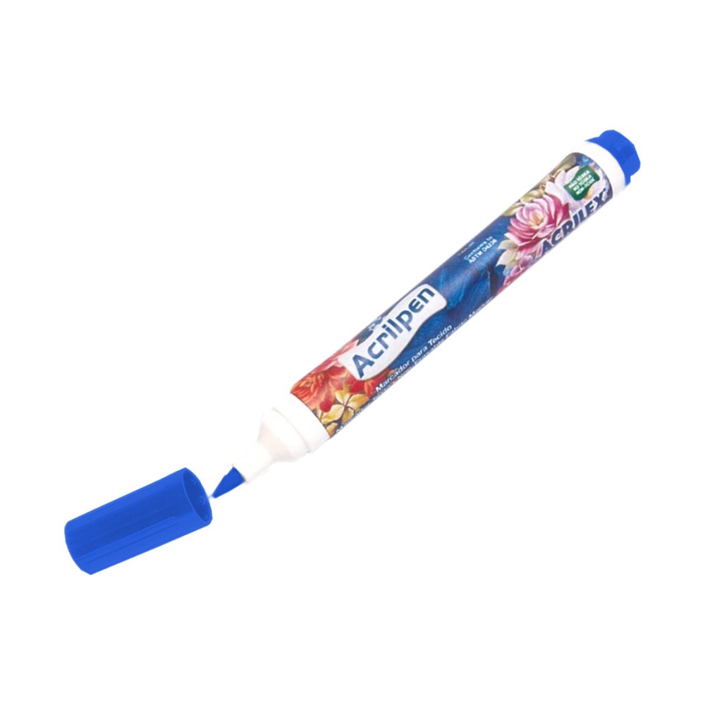 Caneta Tecido Acrilpen - Azul Turquesa Caneta Tecido Acrilpen - Azul Turquesa