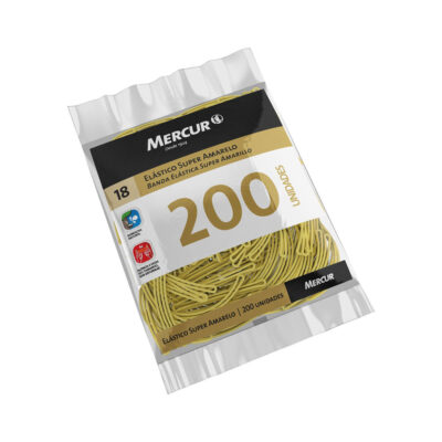 ElÁstico Amarelo Dinheiro Com 200 Unidades Mercur
