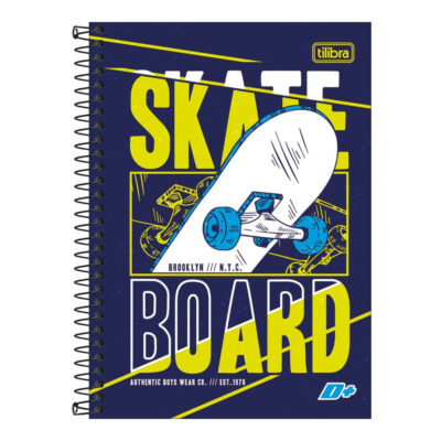 Caderno 1/4 Pequeno Espiral Capa Dura 200 Folhas D+ : Estampas Sortidas