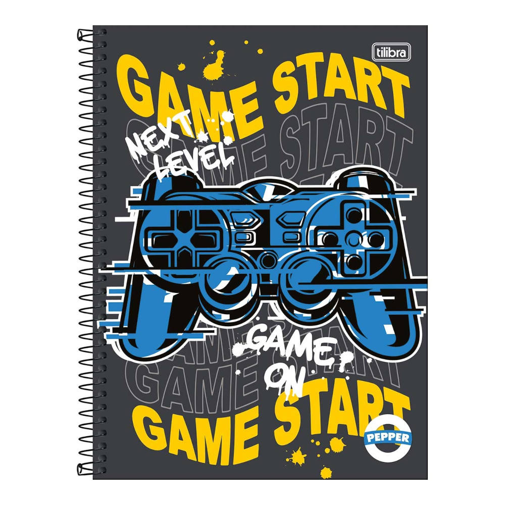 Caderno Espiral Universitário Grande Capa Dura 160 Folhas 10 Matérias Pepper - Estampas Sortidas Caderno Espiral Universitário Grande Capa Dura 160 Folhas 10 Matérias Pepper - Estampas Sortidas