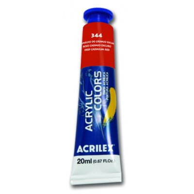 Tinta AcrÍlica Tela 20ml - Vermelho CÁdmio Escuro