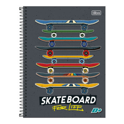 Caderno Universitário Grande Capa Dura 240 Folhas 12 Matérias D+ : Estampas Diversas