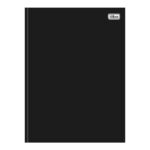 Caderno Brochura Costurado Sem Mola Universitário Grande Capa Dura 100 Folhas Numeradas - Preto