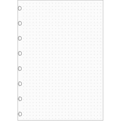 Refil Caderno Pontilhado A5 Com 30 Folhas 140x200mm