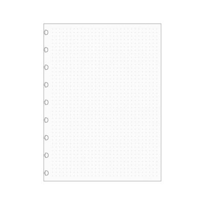 Refil Caderno Pontilhado Com 30 Folhas