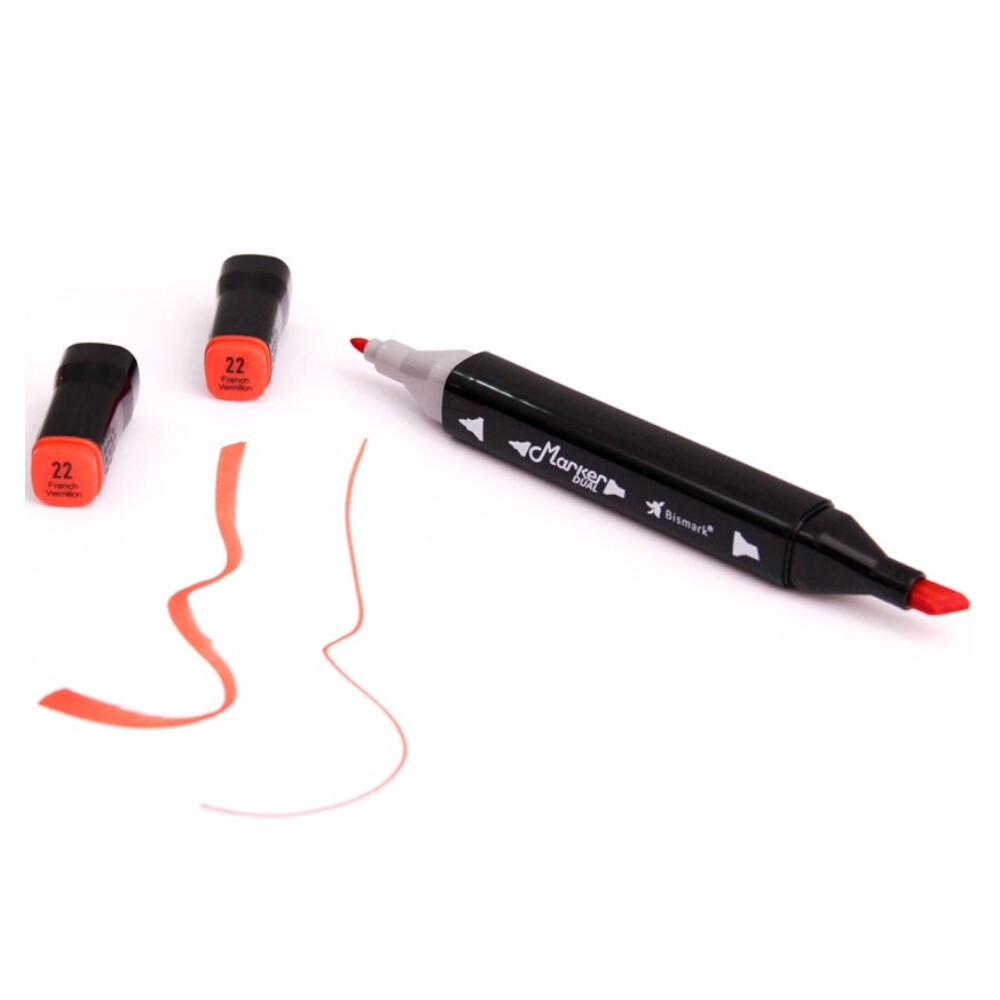Marcador Permanente 2 Pontas - French Vermilion Marcador Permanente 2 Pontas - French Vermilion