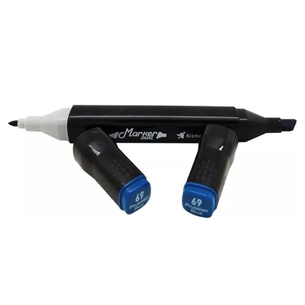 Marcador Permanente 2 Pontas - Prussian Blue Marcador Permanente 2 Pontas - Prussian Blue