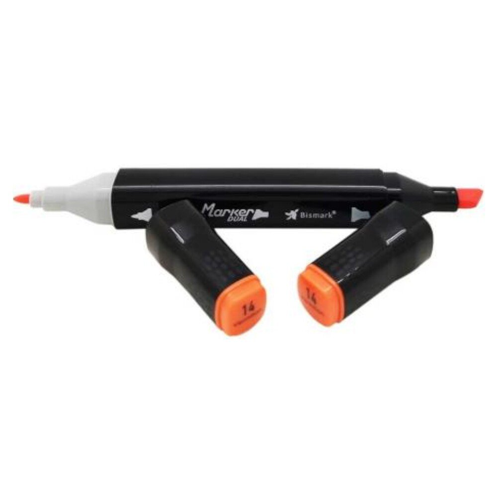 Marcador Permanente 2 Pontas - Vermilion Marcador Permanente 2 Pontas - Vermilion