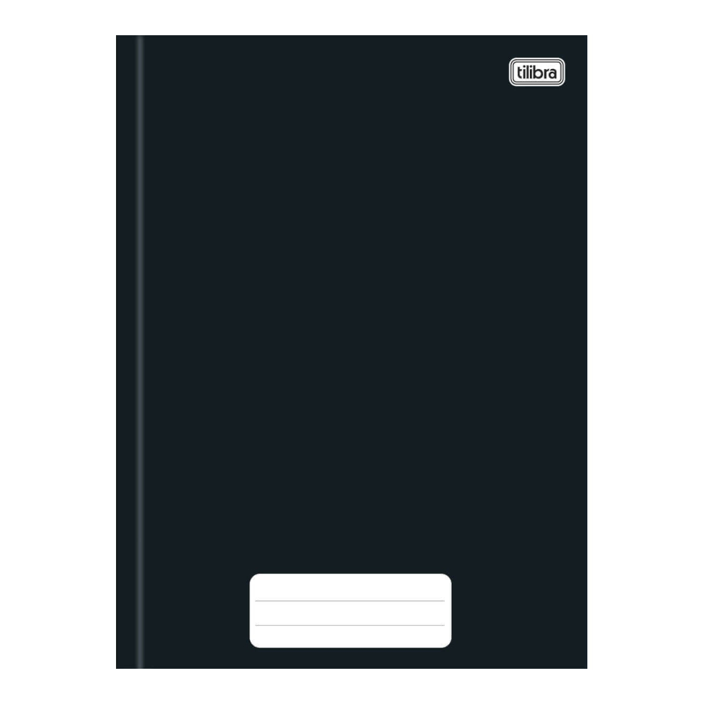 Caderno Brochura Costurado Sem Mola Universitário Grande Capa Dura 80 Folhas Pepper - Preto Caderno Brochura Costurado Sem Mola Universitário Grande Capa Dura 80 Folhas Pepper - Preto