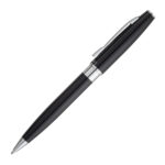 Caneta Esferográfica Crown Barcelona - Preta/Prata