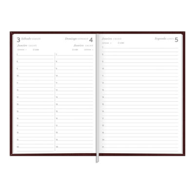 Agenda Costurada M5 Torino 2026 – Cores Sortidas