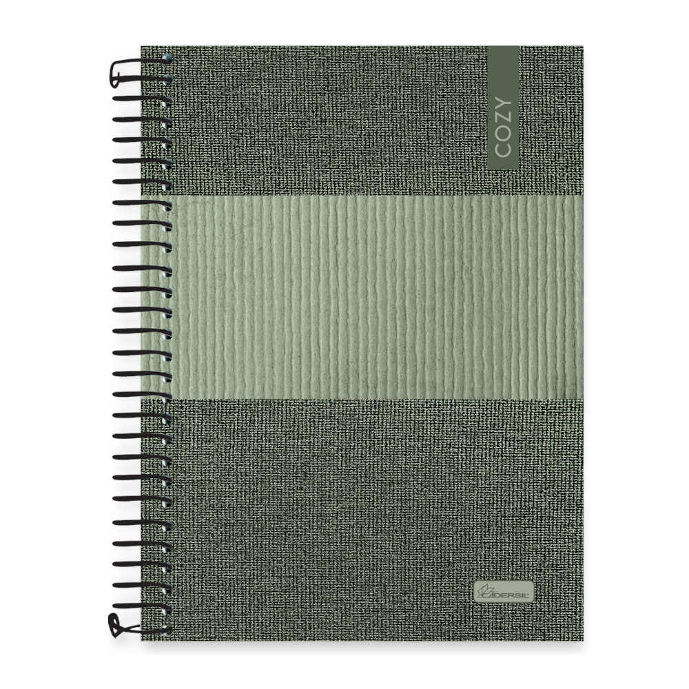 Caderno Espiral Colegial Médio Capa Dura 80 Folhas Cozy - Cores Sortidas Caderno Espiral Colegial Médio Capa Dura 80 Folhas Cozy - Cores Sortidas