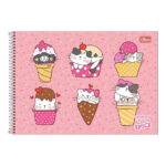 Caderno Espiral Meia Pauta Capa Dura 40 Folhas Spice - Estampas Sortidas