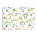 Caderno Espiral Meia Pauta Capa Dura 40 Folhas Spice - Estampas Sortidas