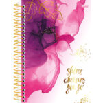 Caderneta Espiral Capa Dura 1/8 80 Folhas Mulher - Estampas Diversas