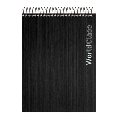 Caderno Espiral Universitário Vertical Com 80 Folhas World Class – Cores Sortidas