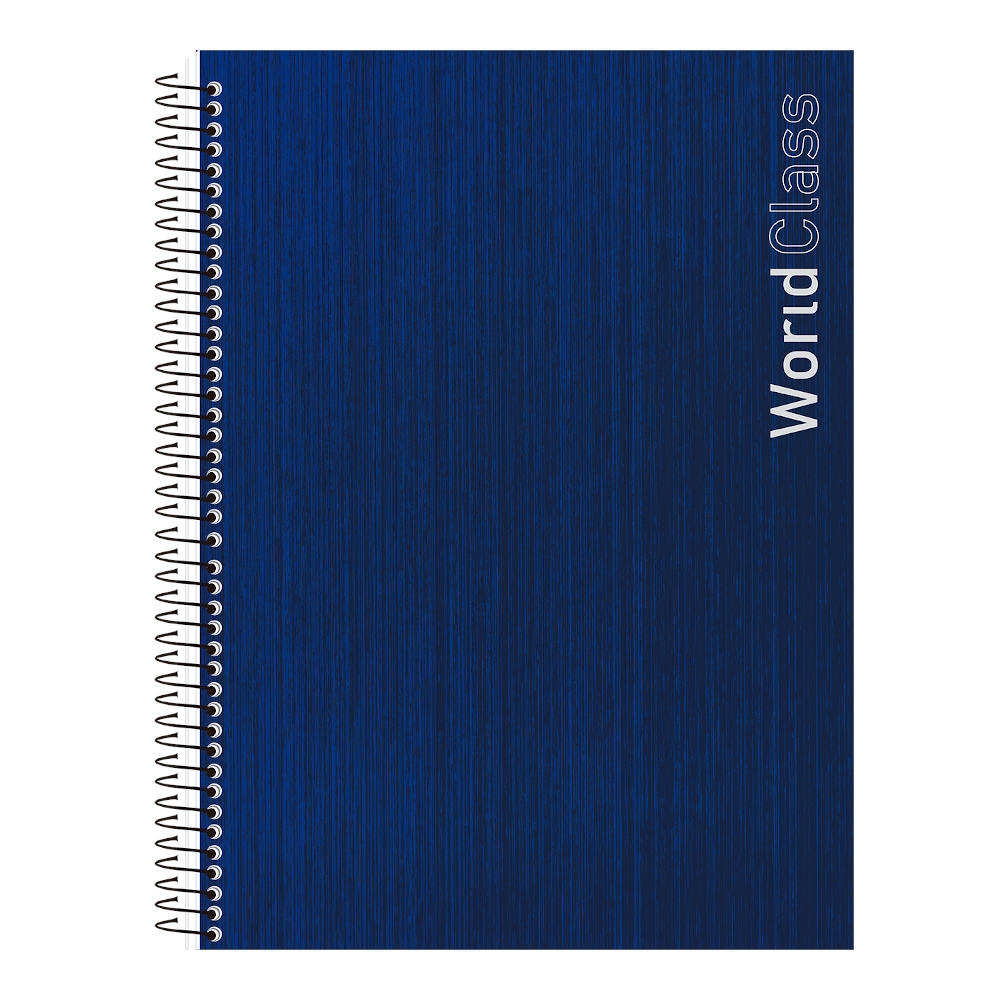 Caderno Espiral Universitário Grande Capa Dura 320 Folhas 20 Matérias World Class - Cores Sortidas Caderno Espiral Universitário Grande Capa Dura 320 Folhas 20 Matérias World Class - Cores Sortidas
