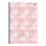 Caderno 1/4 Pequeno Brochura Costurado Sem Mola Capa Dura 80 Folhas Rosa Rosé - Estampas Sortidas