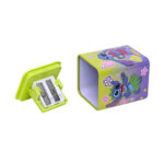 Apontador Quadrado Com Depósito 2 Furos Stitch - Cores/Estampas Sortidas