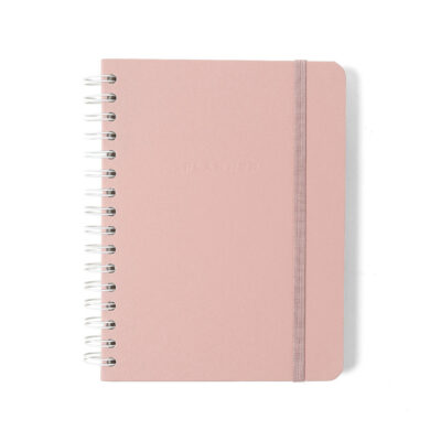 Planner Permanente Espiral Semanal - Pastel - Rosa Orquídea