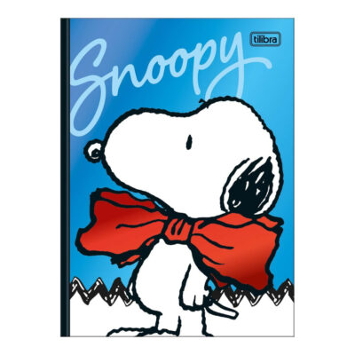 Caderno Espiral Colegial Médio Capa Dura 80 Folhas Snoopy - Estampas Sortidas