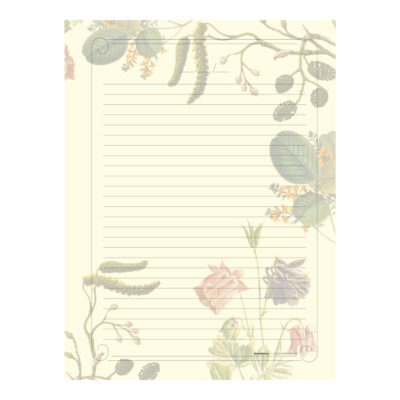 Caderno Brochura Costurado Sem Mola Colegial Médio Capa Dura 160 Folhas Perfumado – Flor De Figo