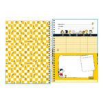 Caderno 1/4 Pequeno Espiral Capa Dura 80 Folhas Snoopy - Estampas Sortidas