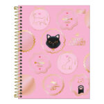 Caderno Espiral Colegial Médio Capa Dura 60 Folhas Purrfect Cats - Estampas Sortidas