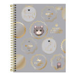 Caderno Espiral Colegial Médio Capa Dura 60 Folhas Purrfect Cats - Estampas Sortidas