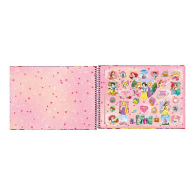 Caderno Desenho E Cartografia Espiral 80 Folhas Princesas – Estampas Sortidas
