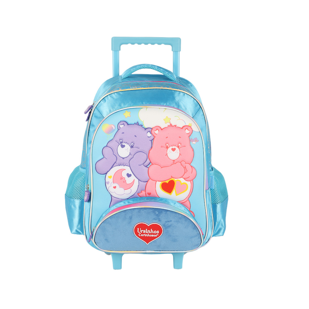 Mochilete Com Rodinhas Ursinhos Carinhosos - Azul Mochilete Com Rodinhas Ursinhos Carinhosos - Azul
