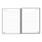 Caderno Espiral Universitário Grande Capa Plástica 160 Folhas 10 Matérias Neon - Preto