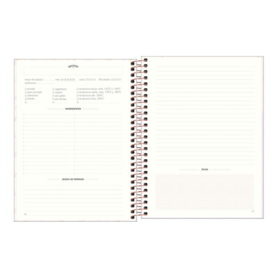 Caderno Espiral De Receitas Soho – Estampas Sortidas
