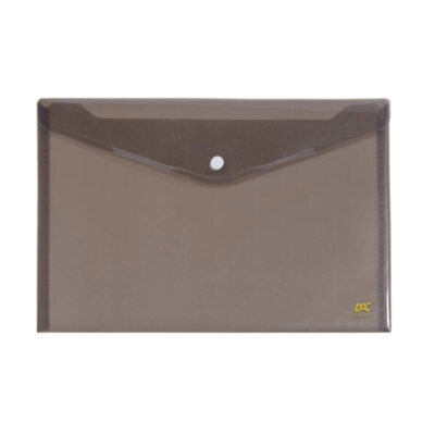 Envelope Plástico Com Botão - Fumê