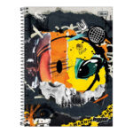 Caderno Espiral Universitário Grande Capa Dura 80 Folhas Hype - Estampas Sortidas