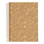 Caderno Espiral Universitário Grande Capa Dura 80 Folhas Kraft Gold - Estampas Sortidas