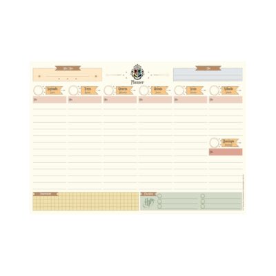 Caderno Espiral Colegial Médio Capa Dura 160 Folhas 10 Matérias Harry Potter – Estampas Sortidas