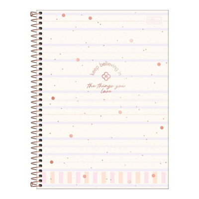 Caderno Espiral Universitário Grande Capa Dura 160 Folhas 10 Matérias Soho - Estampas Sortidas