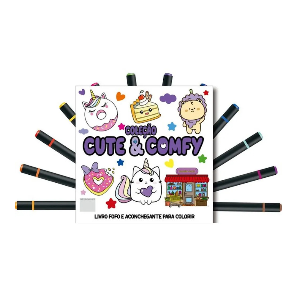 Cute E Comfy Coloring Book 3 - Bold Easy Cute E Comfy Coloring Book 3 - Bold Easy