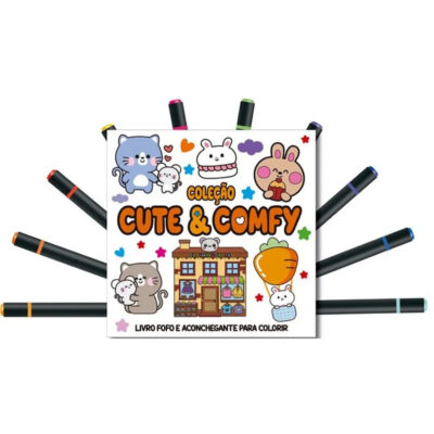 Cute E Comfy Coloring Book 5 - Bold Easy